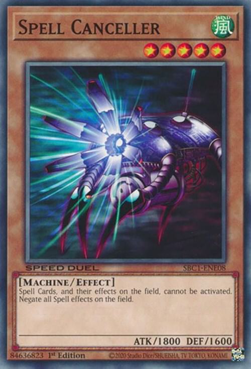 Spell Canceller SBC1-ENE08 card from Speed Duel: Streets of Battle City