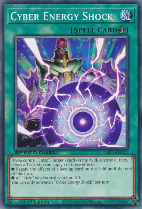 Cyber Energy Shock SBC1-ENE11 card from Speed Duel: Streets of Battle City