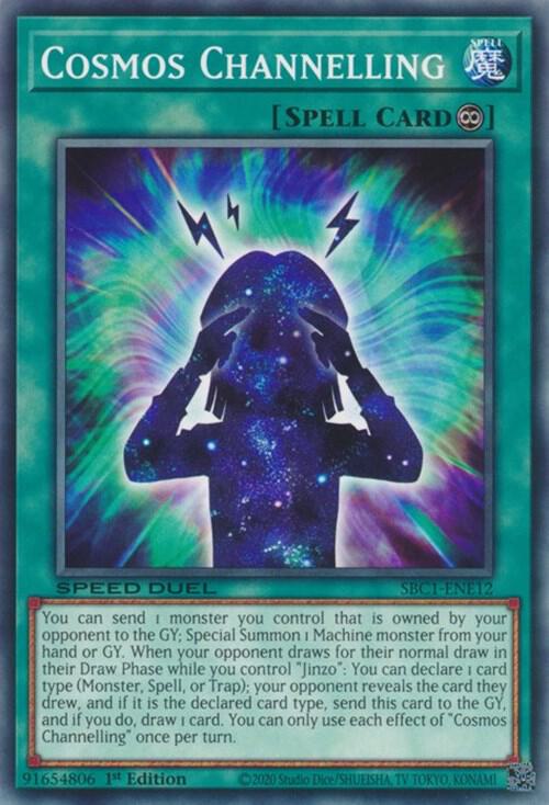 Cosmos Channelling SBC1-ENE12 card from Speed Duel: Streets of Battle City