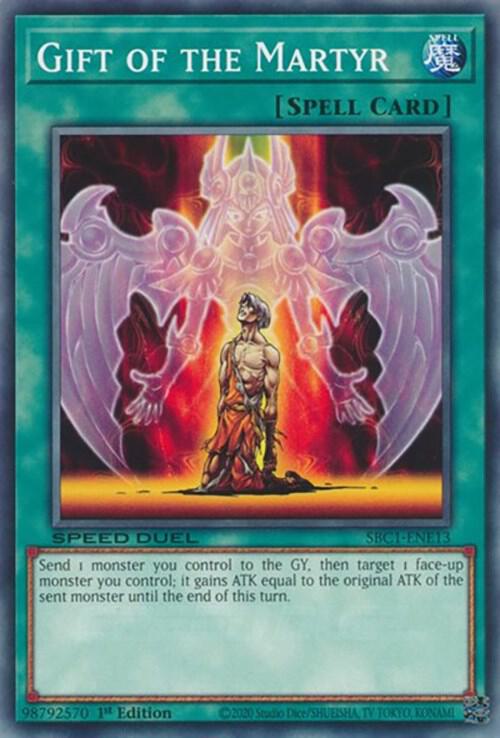 Gift of the Martyr SBC1-ENE13 card from Speed Duel: Streets of Battle City