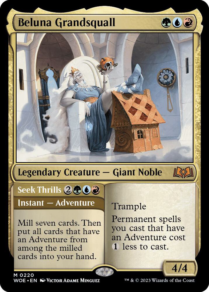 Beluna Grandsquall 220 card from Wilds of Eldraine