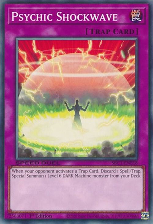 Psychic Shockwave SBC1-ENE18 card from Speed Duel: Streets of Battle City