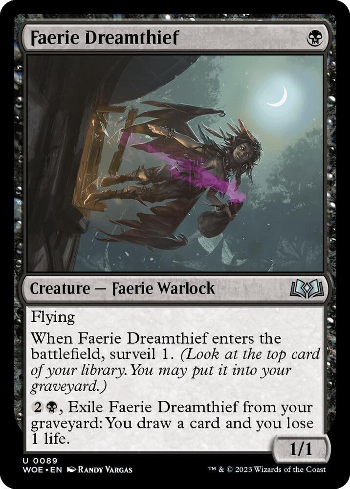 Faerie Dreamthief 89 card from Wilds of Eldraine