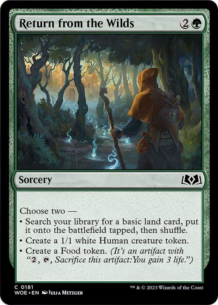 Return from the Wilds 181 card from Wilds of Eldraine