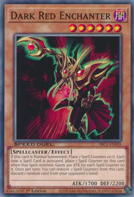 Dark Red Enchanter SBC1-ENF05 card from Speed Duel: Streets of Battle City