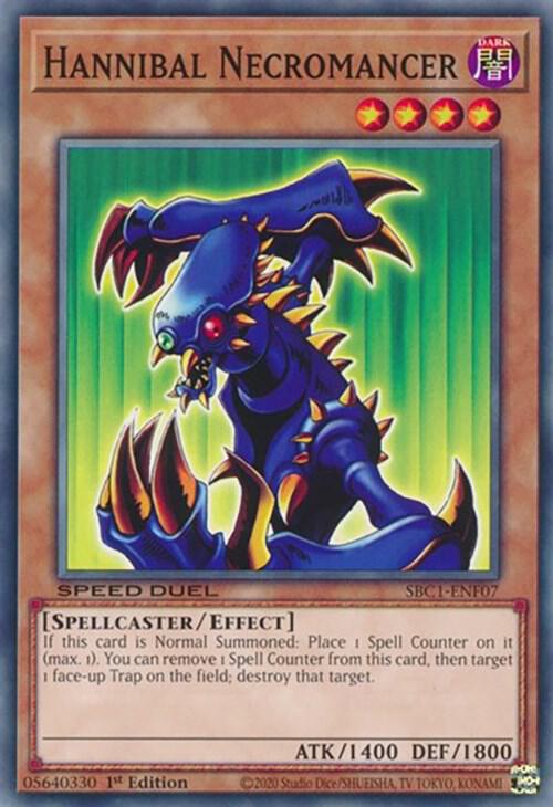 Hannibal Necromancer SBC1-ENF07 card from Speed Duel: Streets of Battle City
