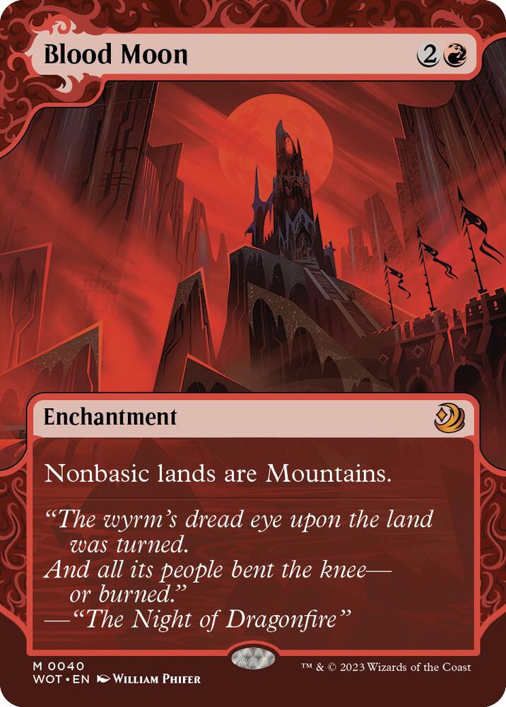 Blood Moon 40 card from Wilds of Eldraine: Enchanting Tales