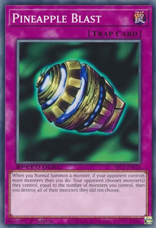 Pineapple Blast SBC1-ENF16 card from Speed Duel: Streets of Battle City