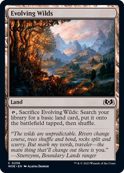 Evolving Wilds 256 card from Wilds of Eldraine