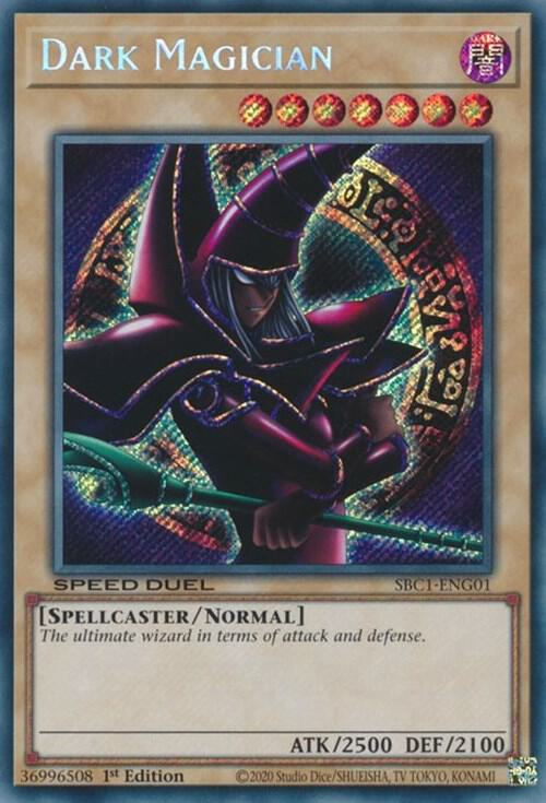 Dark Magician (G) (Secret Rare) SBC1-ENG01 card from Speed Duel: Streets of Battle City
