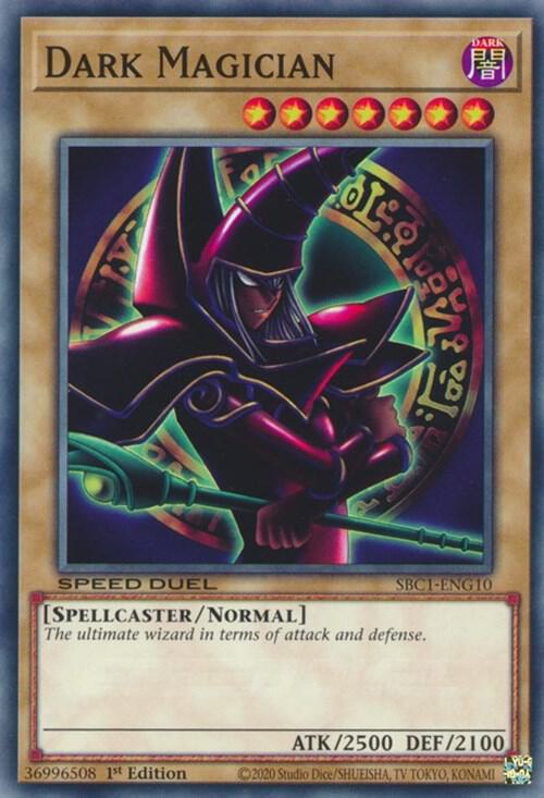 Dark Magician (G) SBC1-ENG10 card from Speed Duel: Streets of Battle City