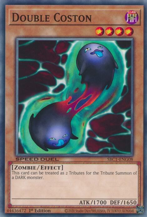 Double Coston SBC1-ENG08 card from Speed Duel: Streets of Battle City
