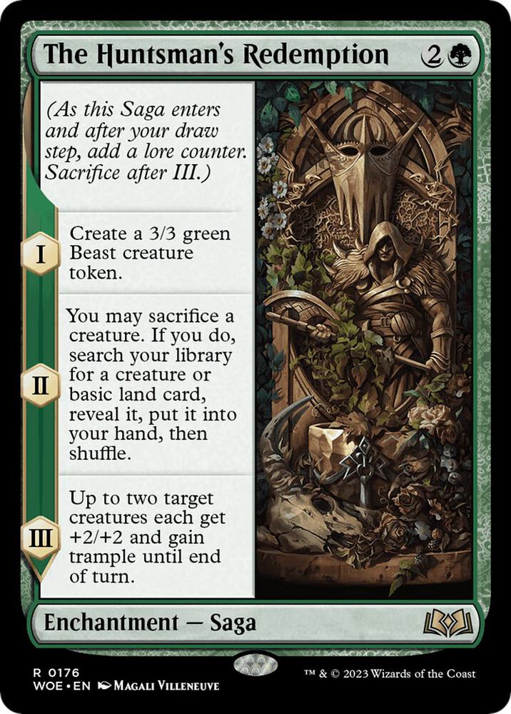 The Huntsman's Redemption 176 card from Wilds of Eldraine