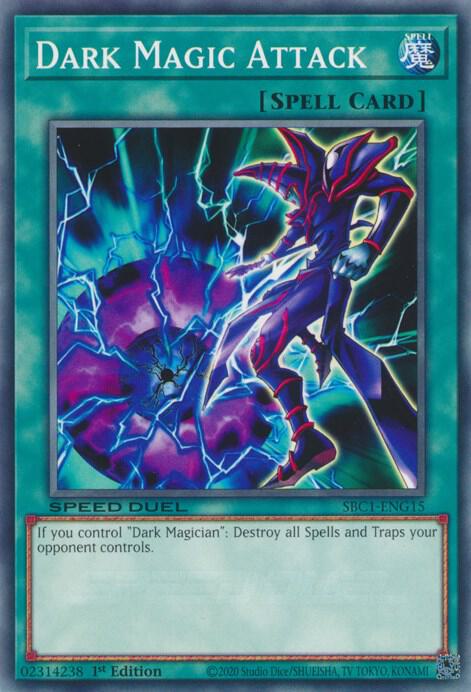 Dark Magic Attack SBC1-ENG15 card from Speed Duel: Streets of Battle City