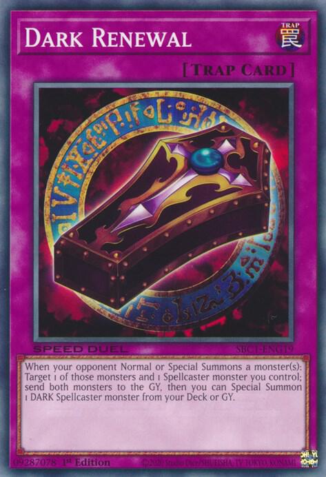 Dark Renewal SBC1-ENG19 card from Speed Duel: Streets of Battle City
