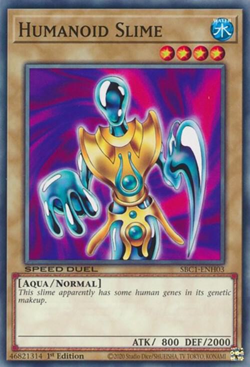 Humanoid Slime SBC1-ENH03 card from Speed Duel: Streets of Battle City