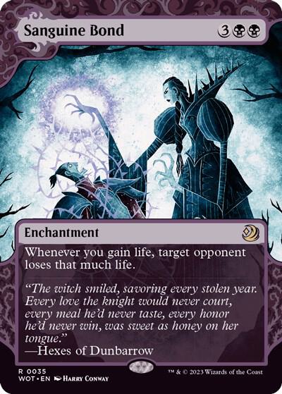 Sanguine Bond 35 card from Wilds of Eldraine: Enchanting Tales