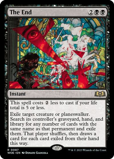 The End 87 card from Wilds of Eldraine