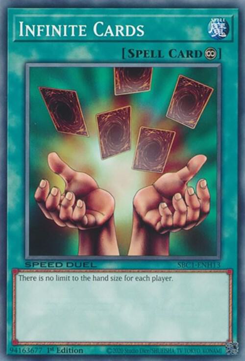 Infinite Cards SBC1-ENH13 card from Speed Duel: Streets of Battle City