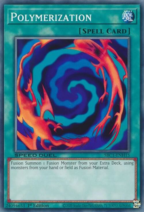 Polymerization (H) SBC1-ENH15 card from Speed Duel: Streets of Battle City