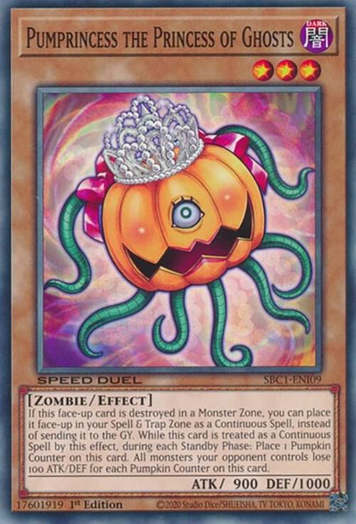 Pumprincess the Princess of Ghosts SBC1-ENI09 card from Speed Duel: Streets of Battle City