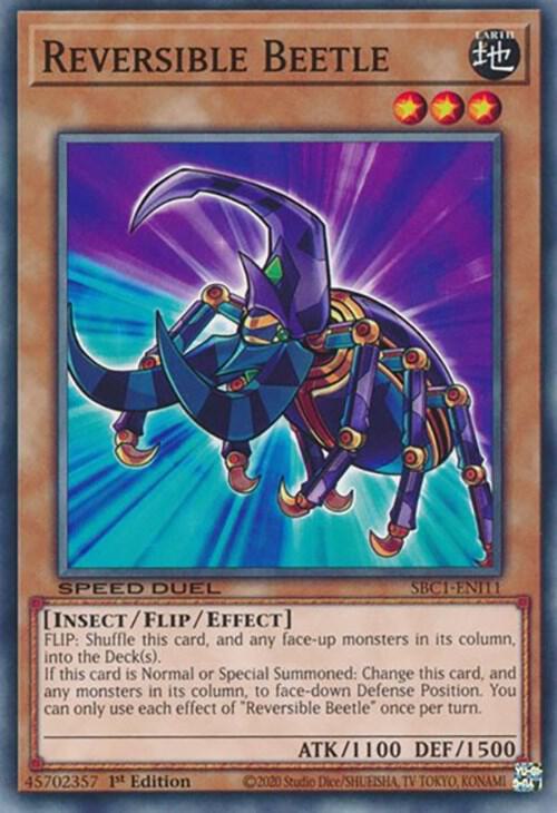 Reversible Beetle SBC1-ENI11 card from Speed Duel: Streets of Battle City