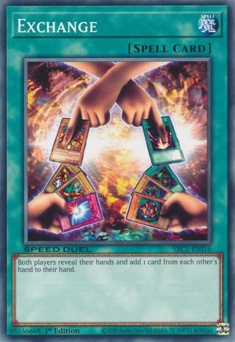 Exchange SBC1-ENI16 card from Speed Duel: Streets of Battle City