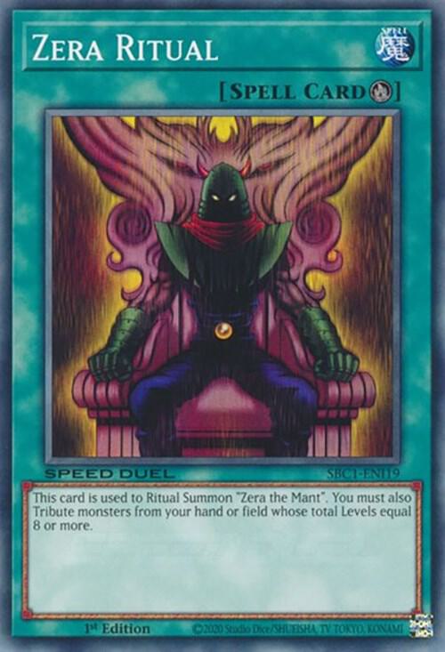Zera Ritual SBC1-ENI19 card from Speed Duel: Streets of Battle City