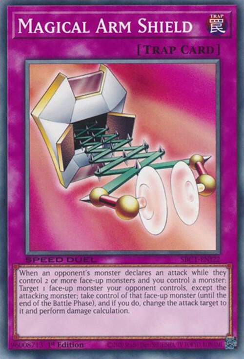 Magical Arm Shield SBC1-ENI22 card from Speed Duel: Streets of Battle City