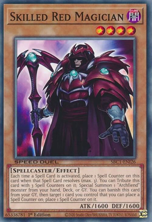 Skilled Red Magician SBC1-ENI26 card from Speed Duel: Streets of Battle City