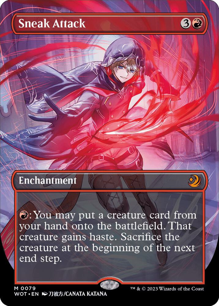 Sneak Attack (Anime Borderless) 79 card from Wilds of Eldraine: Enchanting Tales