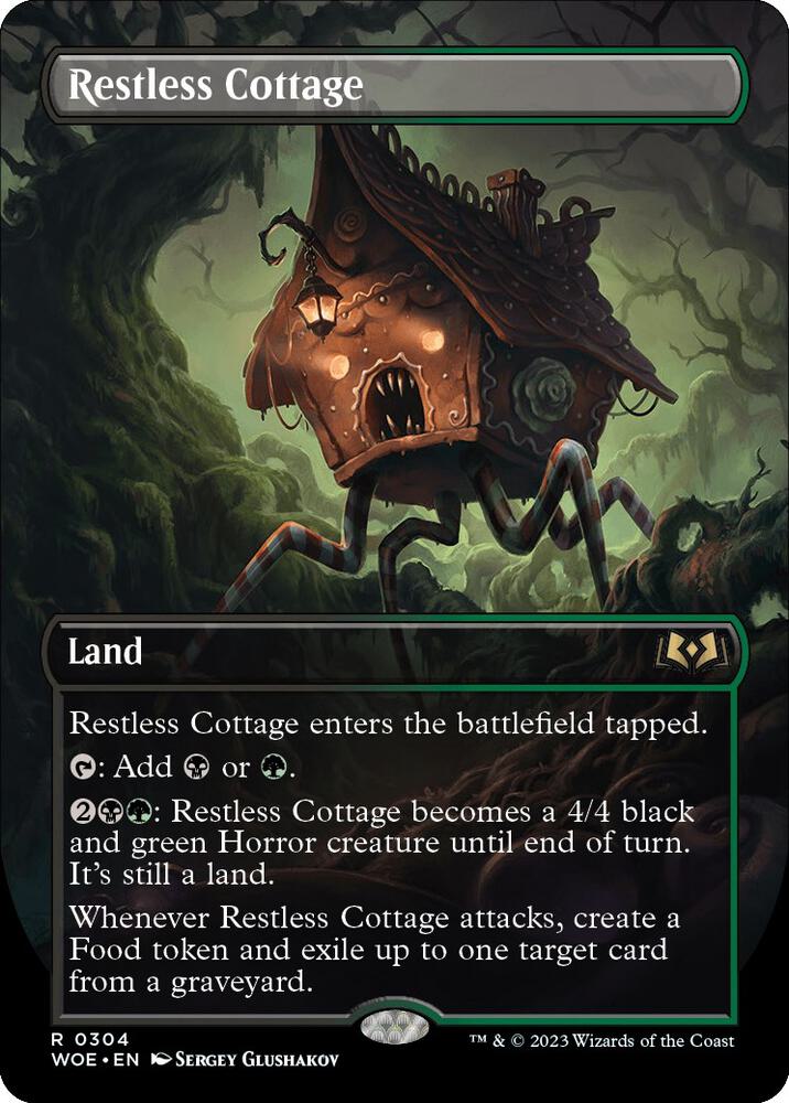 Restless Cottage (Borderless) 304 card from Wilds of Eldraine