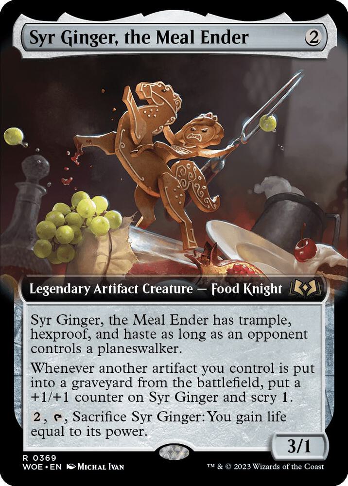 Syr Ginger, the Meal Ender (Extended Art) 369 card from Wilds of Eldraine