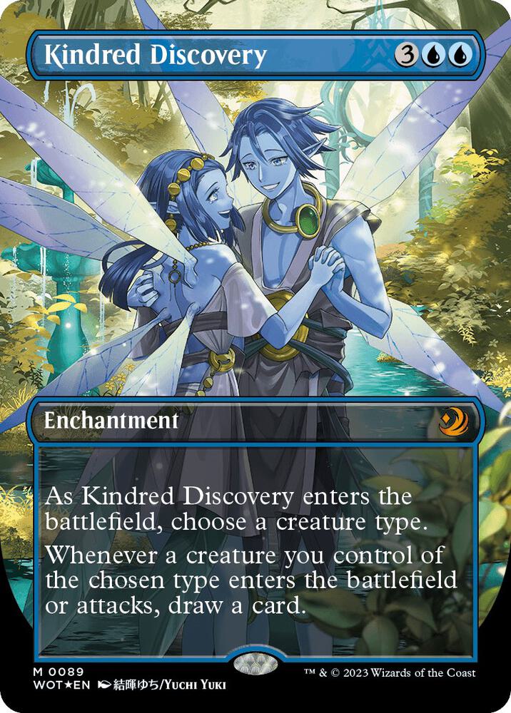 Kindred Discovery (Anime Borderless) (Confetti Foil) 89 card from Wilds of Eldraine: Enchanting Tales