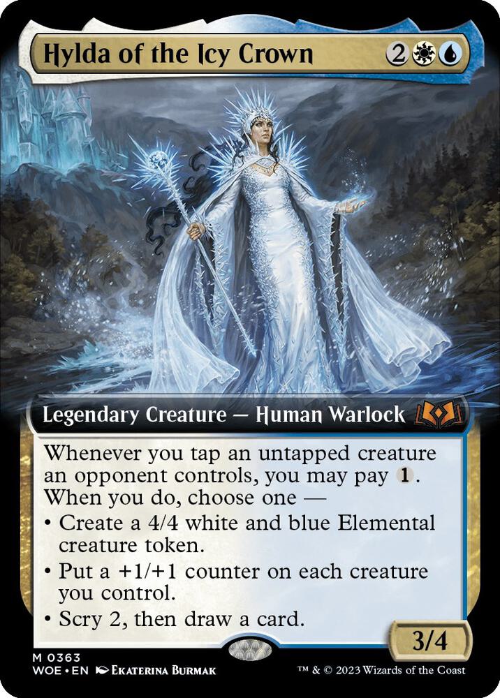 Hylda of the Icy Crown (Extended Art) 363 card from Wilds of Eldraine