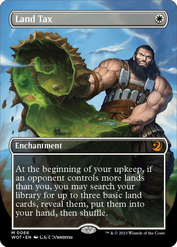 Land Tax (Anime Borderless) 66 card from Wilds of Eldraine: Enchanting Tales