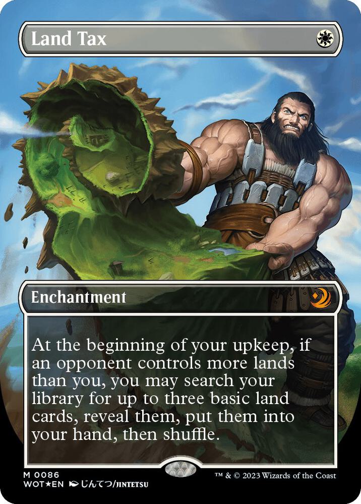 Land Tax (Anime Borderless) (Confetti Foil) 86 card from Wilds of Eldraine: Enchanting Tales
