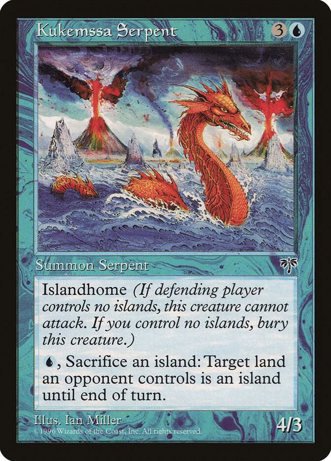 Kukemssa Serpent card from Mirage