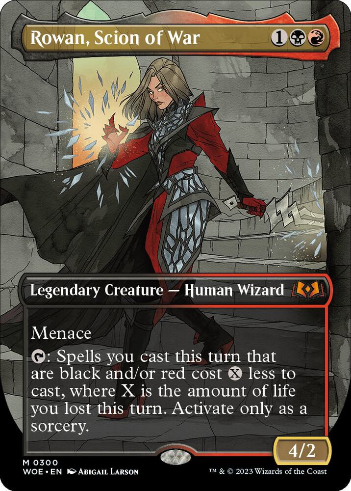 Rowan, Scion of War (Borderless) 300 card from Wilds of Eldraine