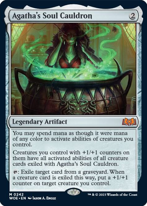 Agatha's Soul Cauldron 242 card from Wilds of Eldraine