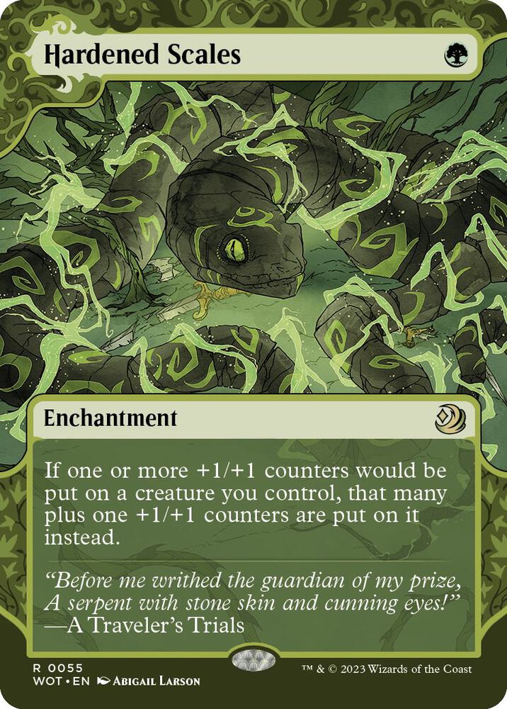 Hardened Scales 55 card from Wilds of Eldraine: Enchanting Tales