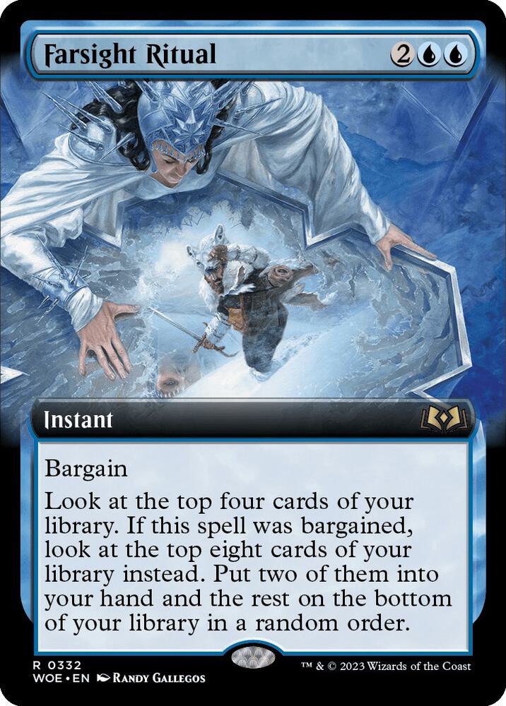 Farsight Ritual (Extended Art) 332 card from Wilds of Eldraine