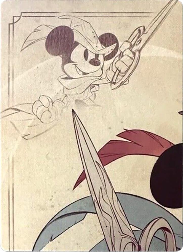 Mickey Mouse - Brave Little Tailor Puzzle Insert (Top Left) card from The First Chapter
