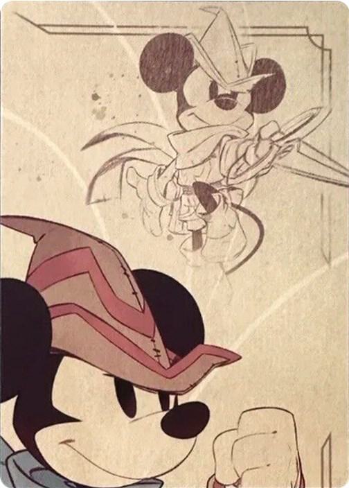 Mickey Mouse - Brave Little Tailor Puzzle Insert (Top Right) card from The First Chapter
