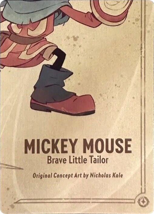 Mickey Mouse - Brave Little Tailor Puzzle Insert (Bottom Right) card from The First Chapter