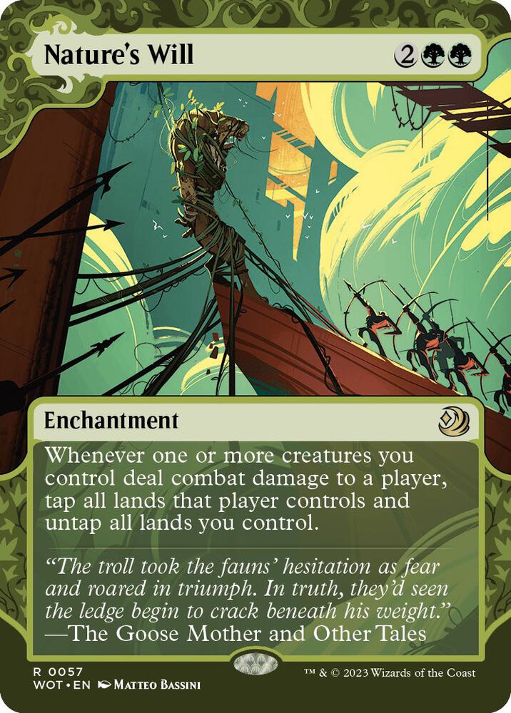 Nature's Will 57 card from Wilds of Eldraine: Enchanting Tales