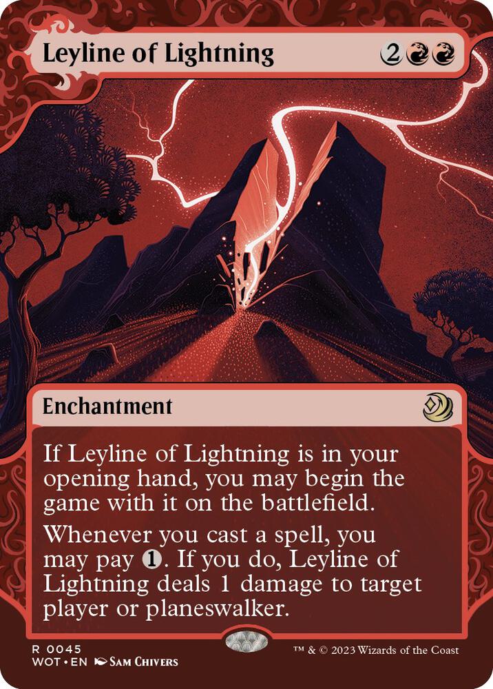 Leyline of Lightning 45 card from Wilds of Eldraine: Enchanting Tales