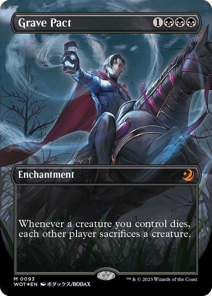 Grave Pact (Anime Borderless) (Confetti Foil) 93 card from Wilds of Eldraine: Enchanting Tales