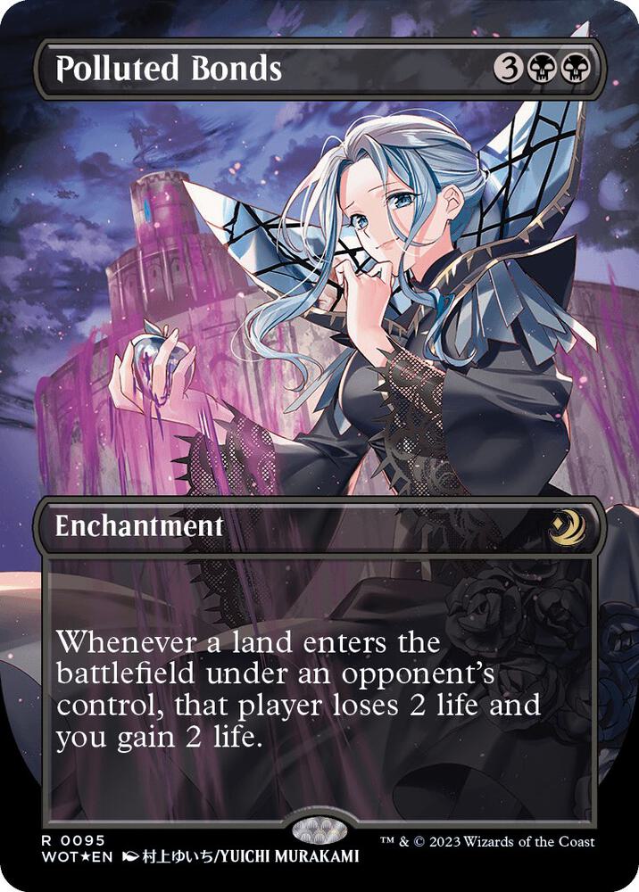 Polluted Bonds (Anime Borderless) (Confetti Foil) 95 card from Wilds of Eldraine: Enchanting Tales