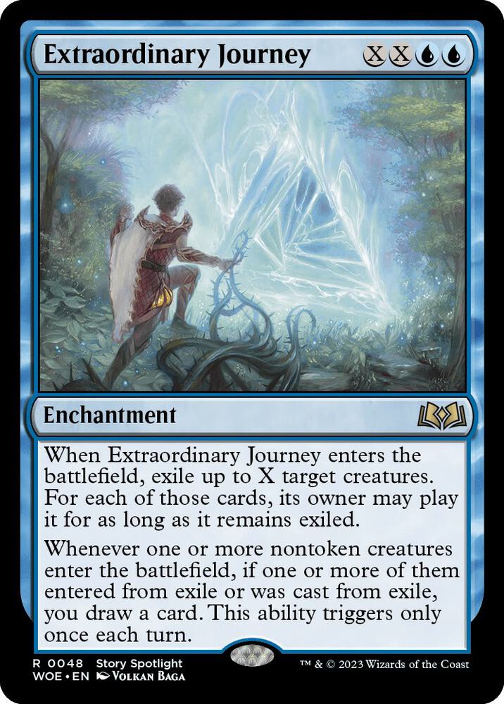 Extraordinary Journey 48 card from Wilds of Eldraine